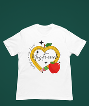 Load image into Gallery viewer, Apple - Pencil Heart Teacher name (Customizable)